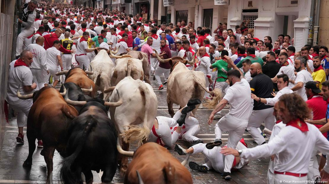 Spain: 6 injured in Pamplona bull run